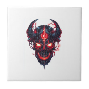 Cyber Demon Schedel Heer Tegeltje