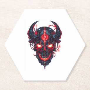 Cyber Demon Skull Lord Kartonnen Onderzetters
