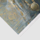 Cyber Dragon Warrior Woman Tissuepapier (Detail)