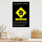 Cyber Espionage Security Awareness Poster (Keuken)