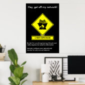 Cyber Espionage Security Awareness Poster (Thuiskantoor)