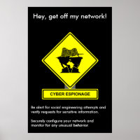 Cyber Espionage Security Awareness Poster