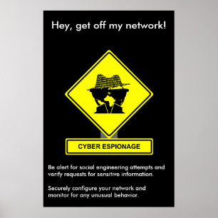 Cyber Espionage Security Awareness Poster