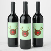 Cyber Étiquettes de rennes de Noël (Bouteilles)