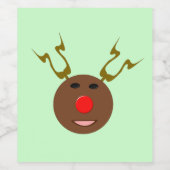 Cyber Étiquettes de rennes de Noël (Étiquettes simples)