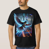 Cyber Falcon Neon T-shirt ontwerp. (Voorkant)