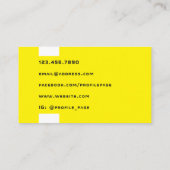 Cyber futuristic minimaal visitekaartje (Achterkant)