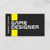 Cyber futuristic minimaal visitekaartje (Voorkant)