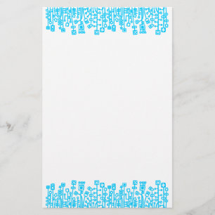 Cyber Garden - Sky Blue Briefpapier