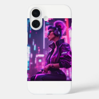 Cyber Girl iPhone 16 Hoesje