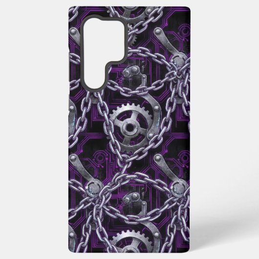 Cyber Gothic Ketting Circuit Foongel Case Samsung Galaxy Hoesje (Achterkant)