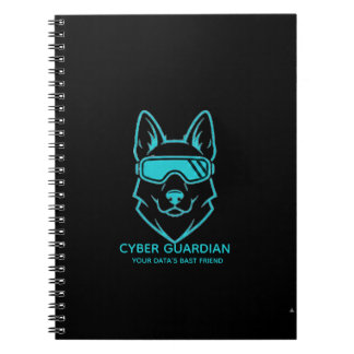 Cyber Guardian Blue Tech Mascotte - Spiraal Foto N Notitieboek