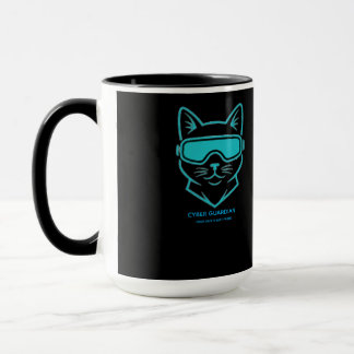 Cyber Guardian Neon Kat - Cybersecurity Enthousias Mok