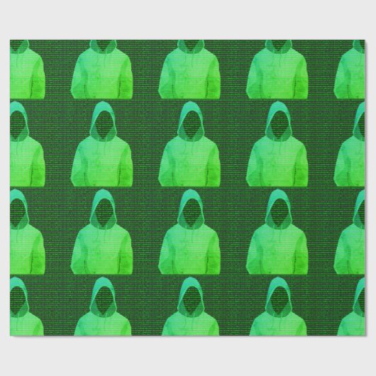 Cyber Hacker - Digitale & Computer Crime Fighter Cadeaupapier (Vlak)