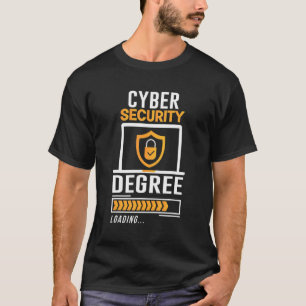 Cyber Hackers Cybersecurity Degree Laden IT Stud T-shirt