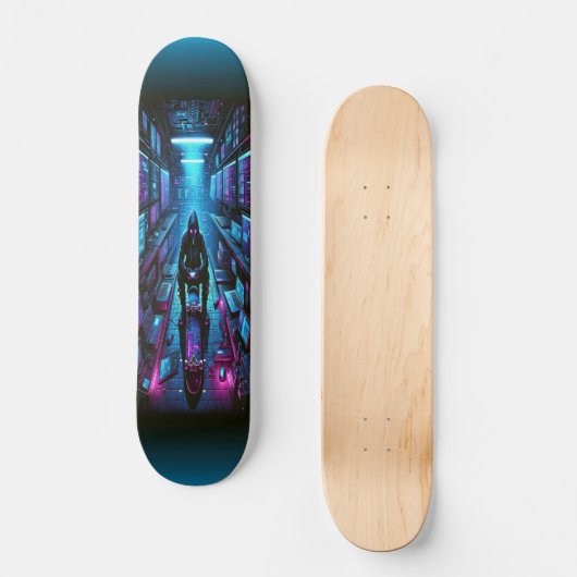 "Cyber Infiltrator: Hacker's Lair Skateboard (Voorkant)