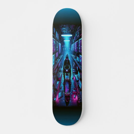 "Cyber Infiltrator: Hacker's Lair Skateboard (Voorkant)