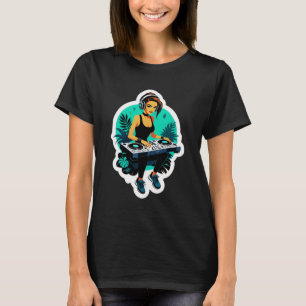 Cyber Jungle Queen DJ T-shirt