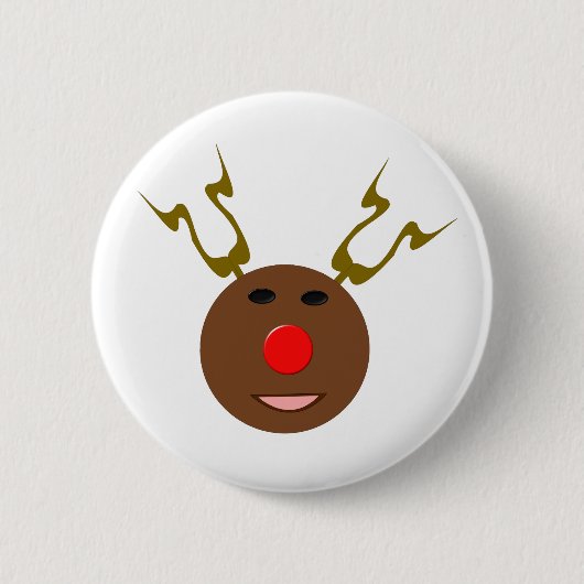 Cyber-kerstrendierrendierButton Ronde Button 5,7 Cm (Voorkant)