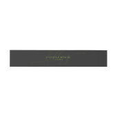 Cyber Lime Jet Black Basic Suite Wedding Uitnodigingen Wikkel (Vlak)