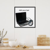 Cyber Maandag - voeg Uw Bericht toe Poster (Keuken)