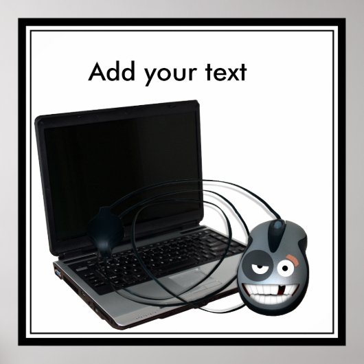 Cyber Maandag - voeg Uw Bericht toe Poster (Voorkant)