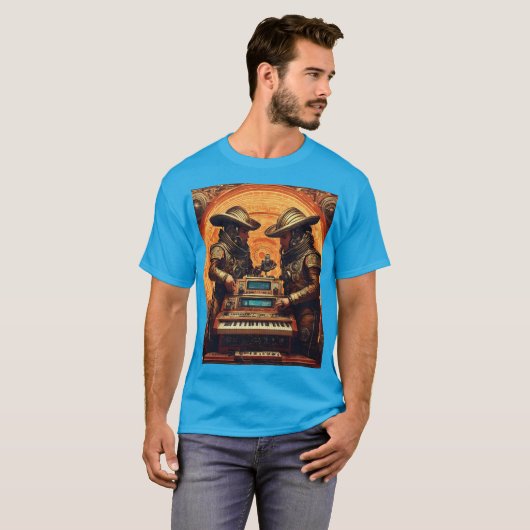 Cyber Maestro DJ Design T-shirt (Voorkant volledig)