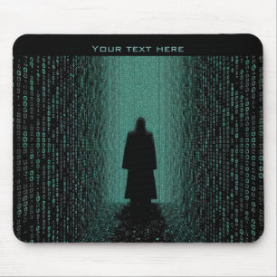 Cyber Matrix Corridor – Digitale Sfeer Muismat