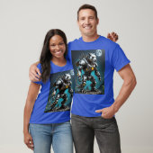 Cyber Mecha Panda Warrior Moon T-shirt (Unisex)