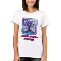 Cyber Medusa Neon - T-shirt voor dames
