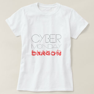 Cyber Monday Dragon grappig T-shirt