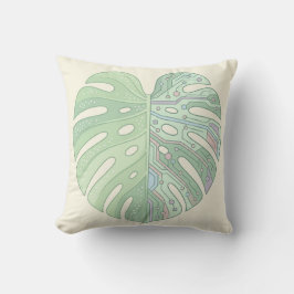 Cyber Monstera Printplaat Kussenblad — T Kussen