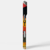 Cyber Nefertiti coque iphone - Egyptian Neon Tech (Verso / Droite)