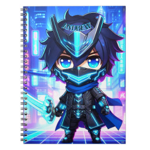 Cyber Ninja Chronicles - Futuristisch Anime Notiti Notitieboek