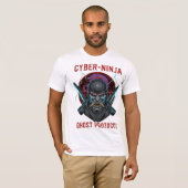 Cyber Ninja Ghost Protocol T-Shirt | Samurai Oni  (Devant entier)