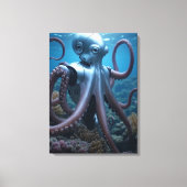Cyber Octopus canvasprint Canvas Afdruk (Voorkant)