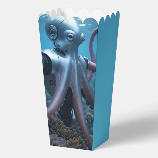 Cyber Octopus popcorn boxes Bedankdoosjes (Voorkant)