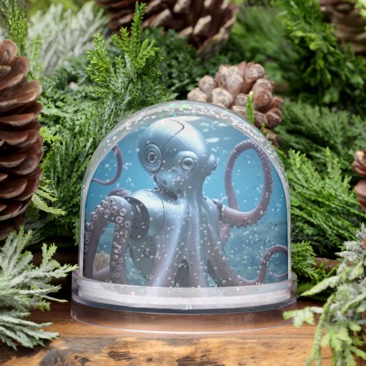 Cyber Octopus snow globe (Hiver)