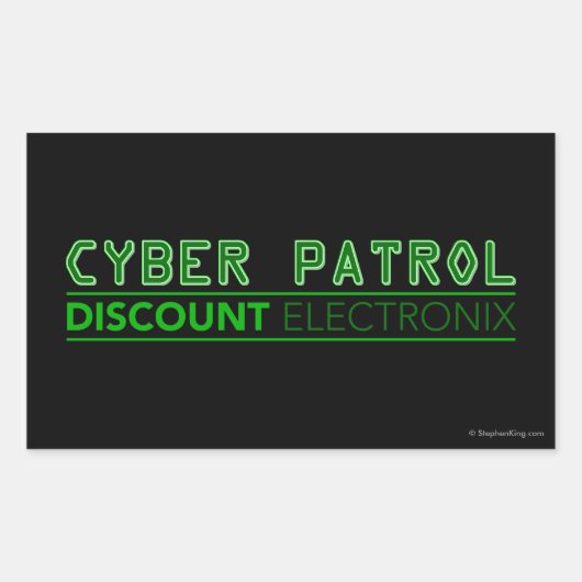 Cyber Patrol Rechthoekige Sticker (Voorkant)