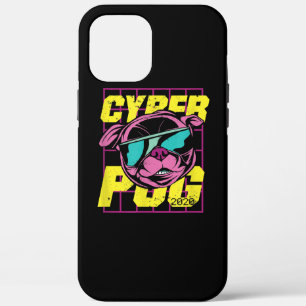 Cyber Pug Cool Pug Dog iPhone 12 Pro Max Hoesje