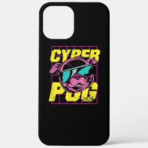 Cyber Pug Cool Pug Dog iPhone 12 Pro Max Hoesje