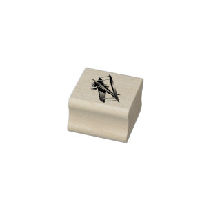 Cyber Rode Popcorn Anime Doppeldecker vliegt te mi Rubberstempel