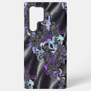 Cyber Romantische Glitch Kant Phone Case Samsung Galaxy Hoesje