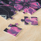 Cyber Sakura Skyline Puzzle Legpuzzel (Zijkant)