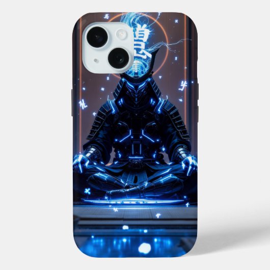 Cyber Samurai: Digital Enlightenment Case-Mate iPhone Case (Achterkant)