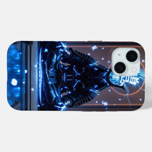 Cyber Samurai: Digital Enlightenment Case-Mate iPhone Case (Achterkant (horizontaal))