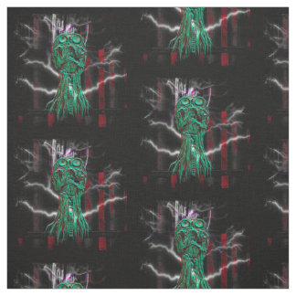 Cyber Scream Skulls Gothic fabric Stof