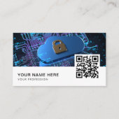 Cyber Security Analist QR Code Business Car Visitekaartje (Voorkant)