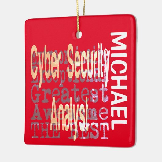 Cyber Security Analyst Extraordinaire CUSTOM Keramisch Ornament (Links)
