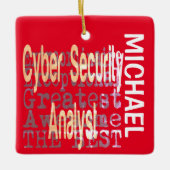 Cyber Security Analyst Extraordinaire CUSTOM Keramisch Ornament (Voorkant)